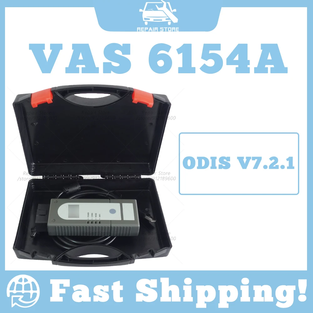 Upgradable V-AS6154A V1.9 With WiFi ODIS V7.2.1 FW V1.9 dynamic data flow Multi-languages for V-W/AU-DI/SKO-DA/SE-AT diagnostic