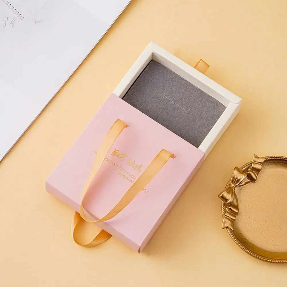 Organizer Necklace Pendant Dust-proof Ring Bracelet With Handle Storage Box Gift Packaging Drawer Jewelry Box Earrings Case