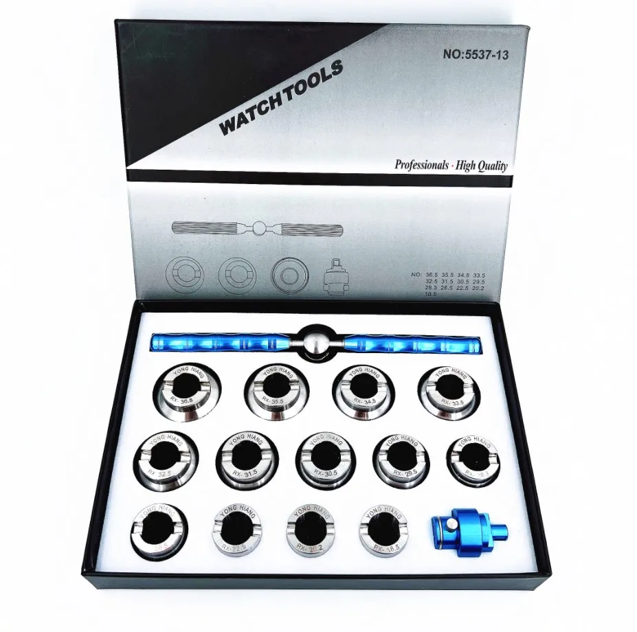 High Quality 5537 Stainless Steel 15PCS Watch case Opener Back  Cover Opener Closure Tool for RLX Watch case Can Be Used 5700