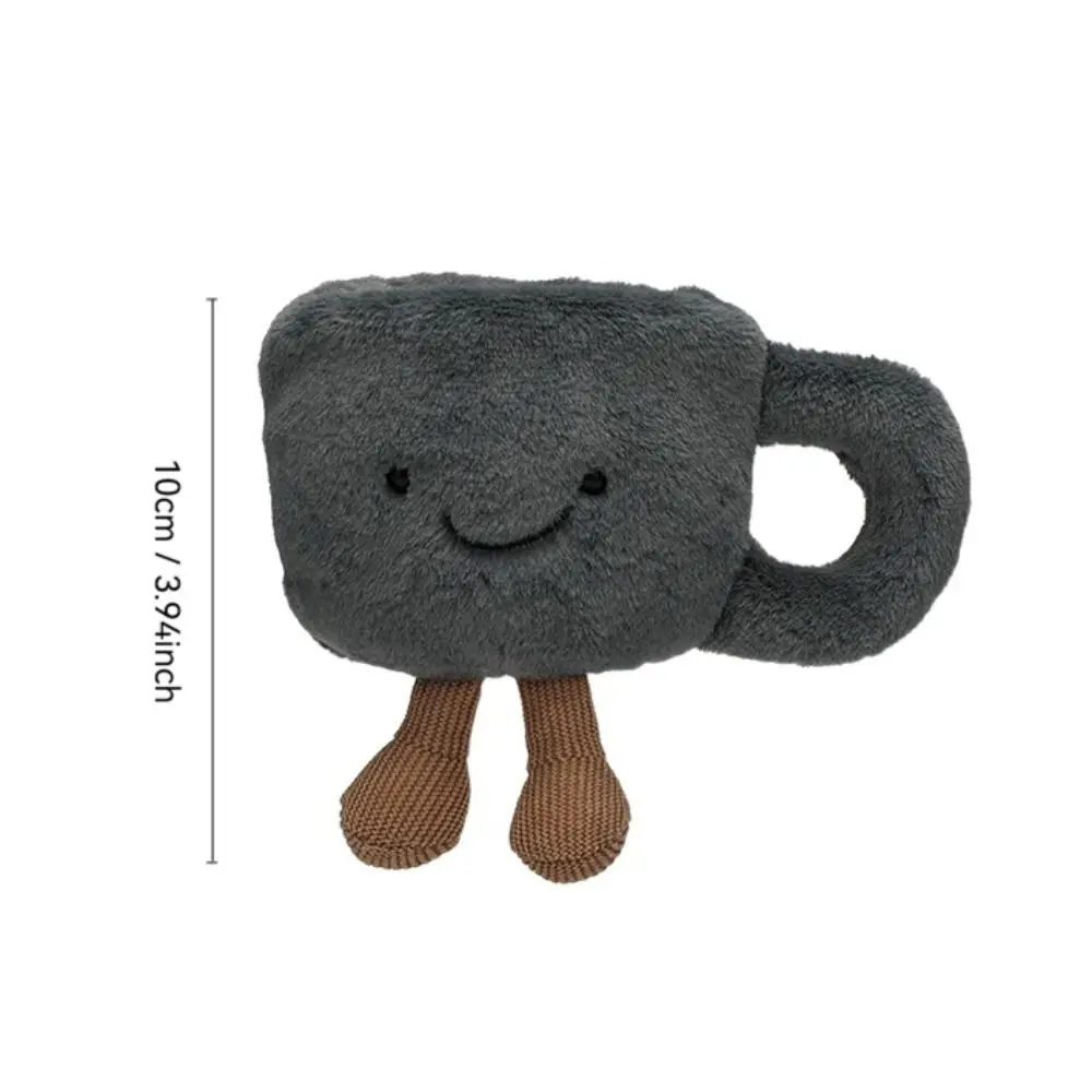 Funny 10cm Furry Plush Toys Soft Soothing Sleep Jelly Cat Coffee Cup Kawaii Gift Home Decor