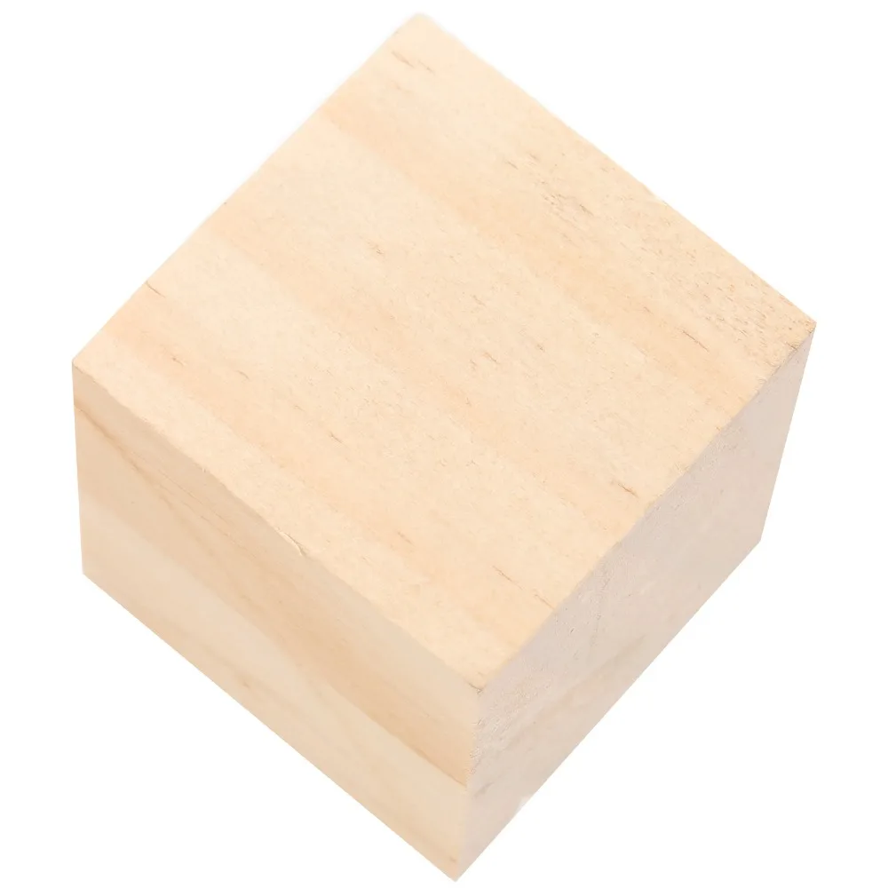 12PCS Wood Handmade DIY Smooth Surface Wooden Blocks Uniform Size Pine Wood Wood Cubes Square Wooden Cubes Crafts Projects