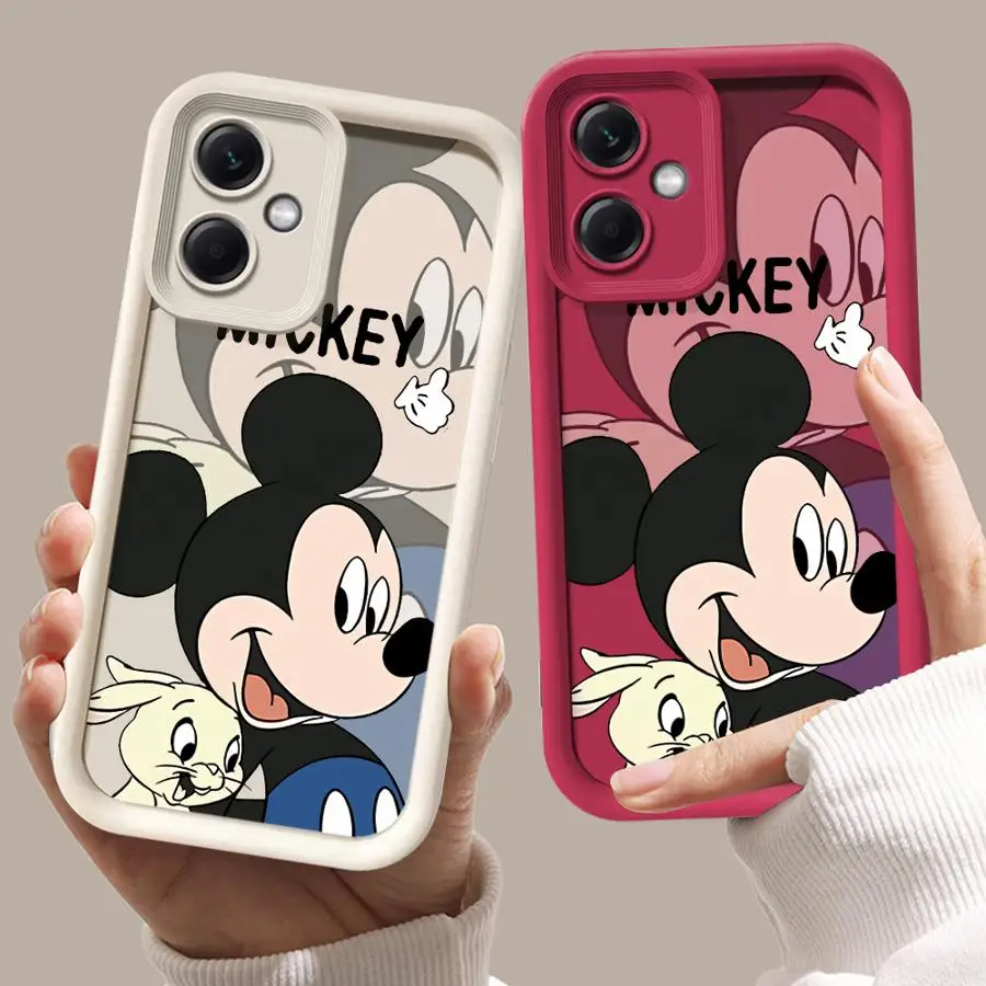 Disney Cute Mickey Phone Case for Xiaomi Redmi Note 9S 10 Pro 12S 10 Lite 12 13 Pro 11S 11 Pro Plus 11 Pro 9 12 Soft Cover image 2
