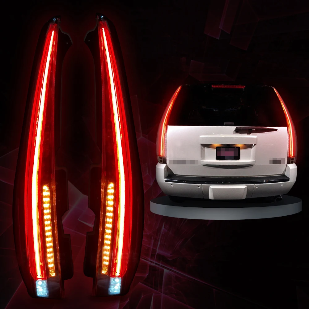 

Pair Of Car Tail Light Assembly For CHEVROLET TAHOE GMC Yukon 2007-2014 LED Brake Signal light Tuning Parts Car Rear Lamp System