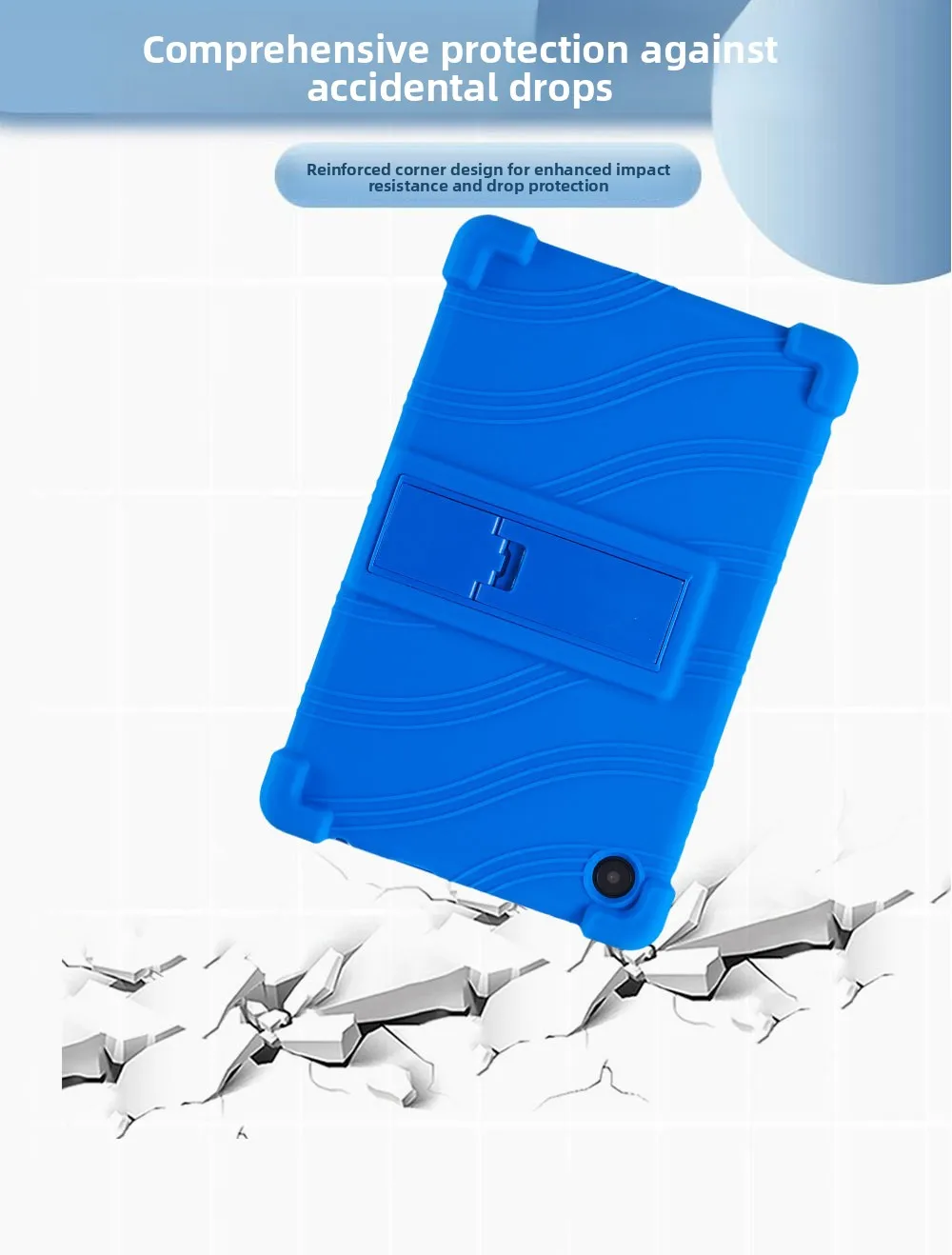 Stoßfeste TPU-Hülle für TCL TAB 8 9132X/9137, Vollständiger Schutz mit Ständer, Mehrere Farben – Detail 7