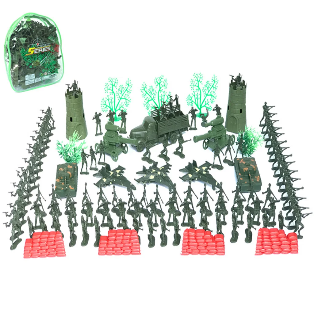 167pcs Toys Army Soldier Model Figure Modern Action Figure Kids  Playset Home Decor Accessories