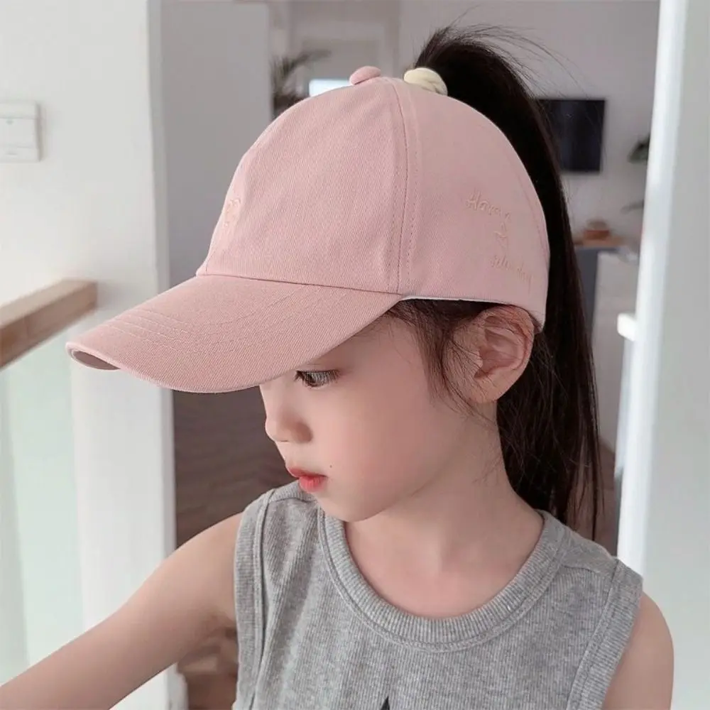 

Korean Style Half Empty Top Hat Shading Hat Anti-UV Sun Hat Summer Kid Sunhat No Top Beach Hat Love Heart Children's Visor Hat