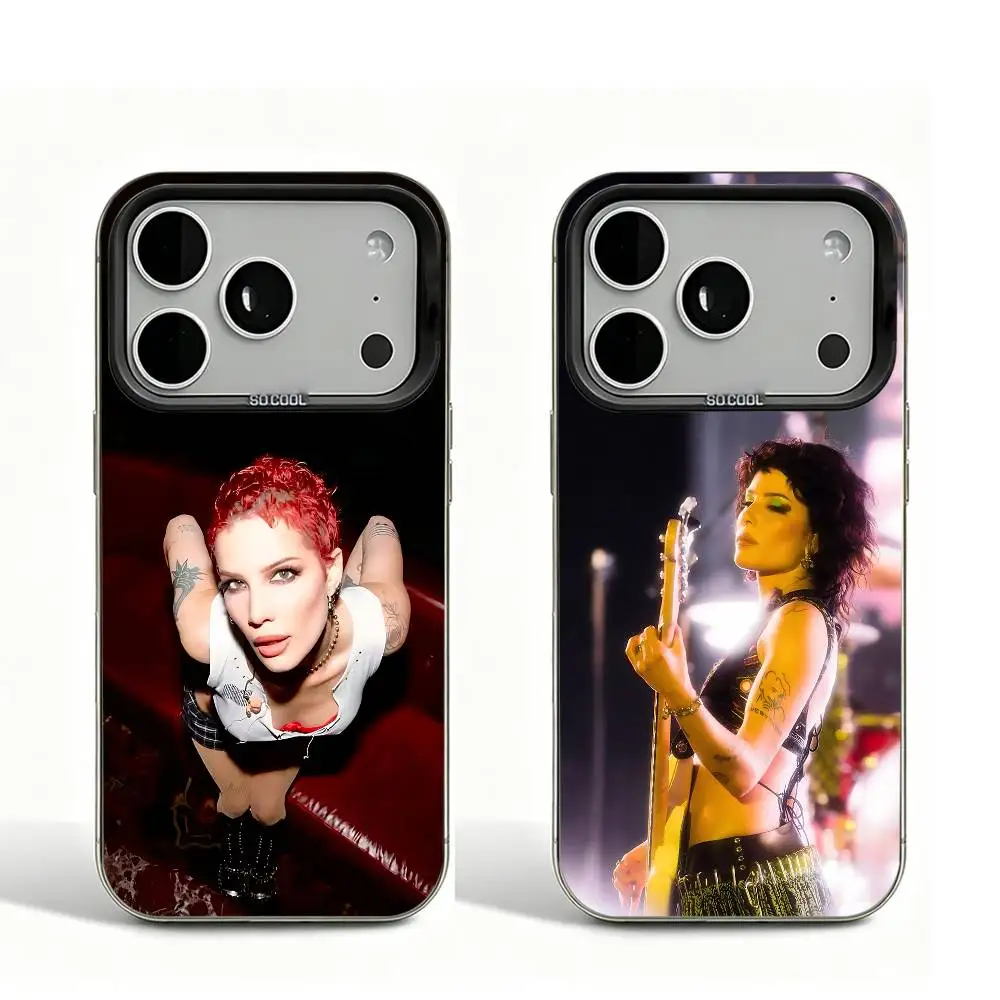 

H-Halsey Black Matte Case For iPhone 16 15 17 14 11 12 13 Pro Max So Cool Lens Bumper Printed Cover
