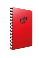 Point A4 200 leaf square plastic cover spiral notebook