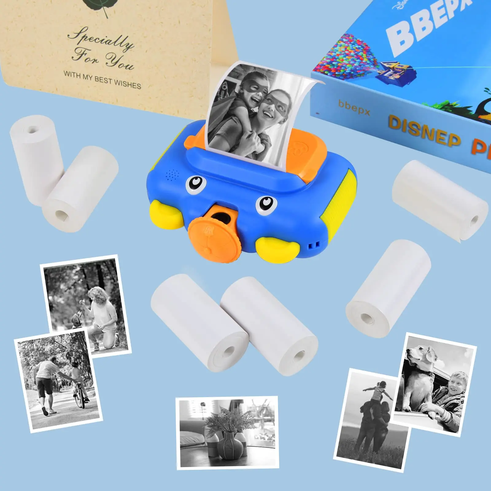 Printer Paper for Instant Print Camera,HD Printing Thermal Portable Refill Print Paper For 57mm Width Mini Pocket Printer Camera