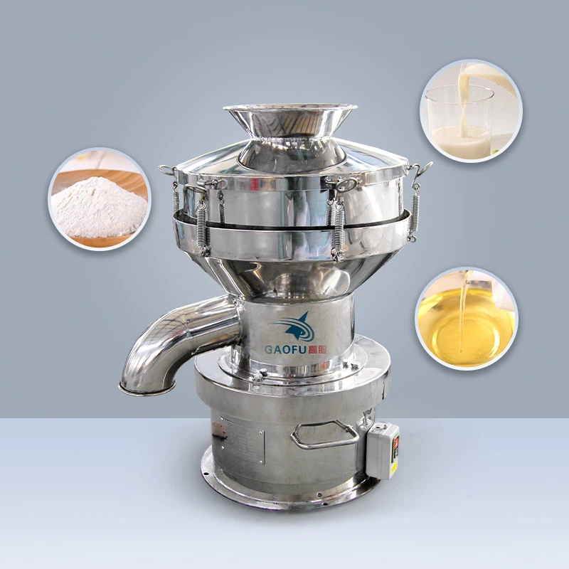 Fruit Powder Sifter Juice Liquid Filtration Rotary Vibrating Sieve