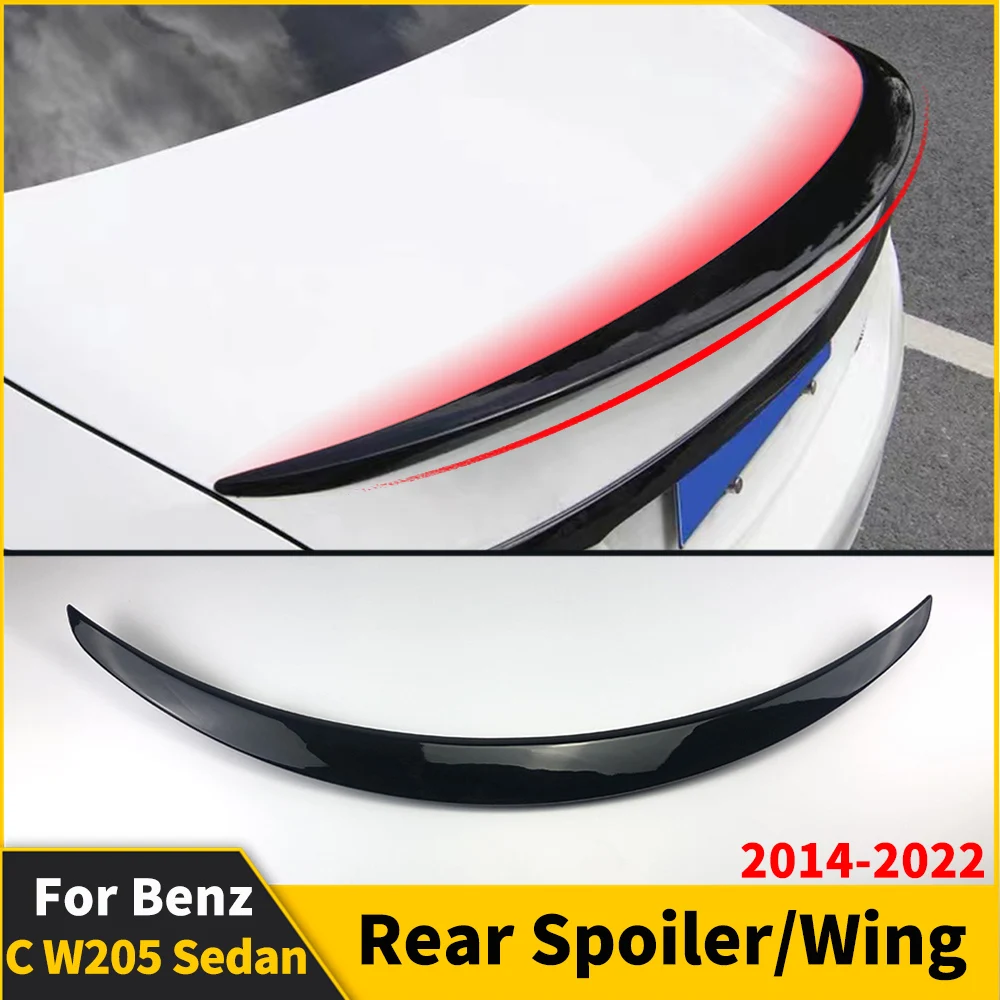 

Rear Spoiler Wing Racing Exterior Part Trim Styling For Mercedes Benz C class W205 and C63 C43 4Door 2014-2021 AMG Style Tuning