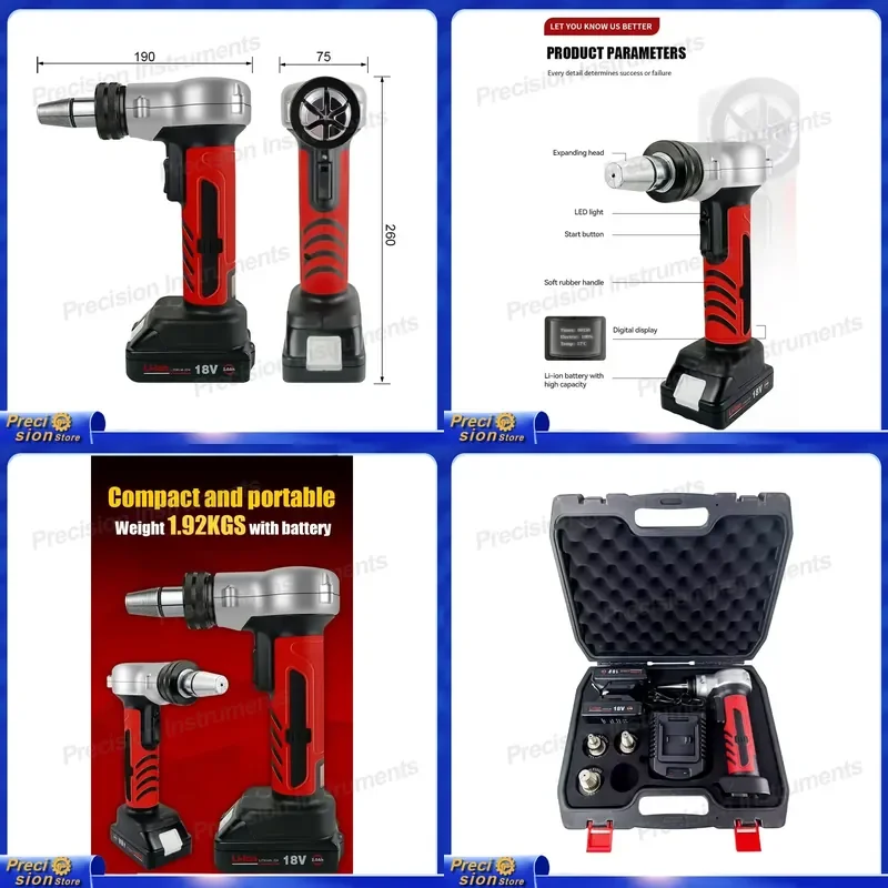 For Pipe Expander Copper PEXA Tube Expansion Tool 1/2 to 1 Inch Air Conditioning Refrigeration Installation Auto
