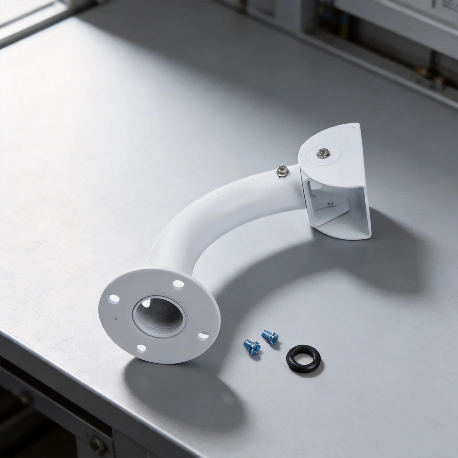 White Aluminum Alloy Wall Mount Holder With 180 Degree Rotation For CCTV IP Dome Security Camera Outdoor Indoor Installation