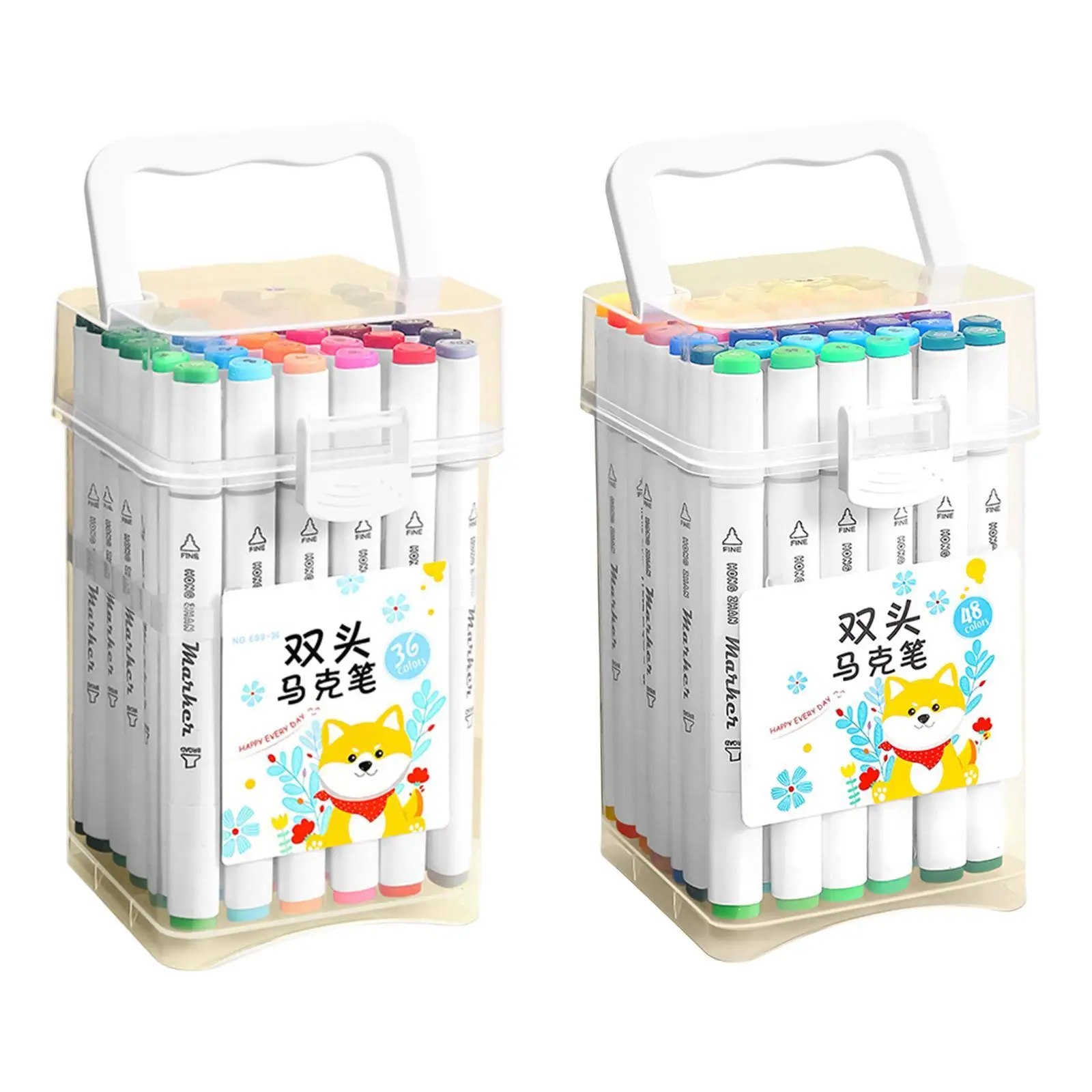 Acrylic Paint Markers Multicolor Professional Quick Drying with Carry Bag for Enthusiasts Note Taking DIY Crafting Wood Canvas