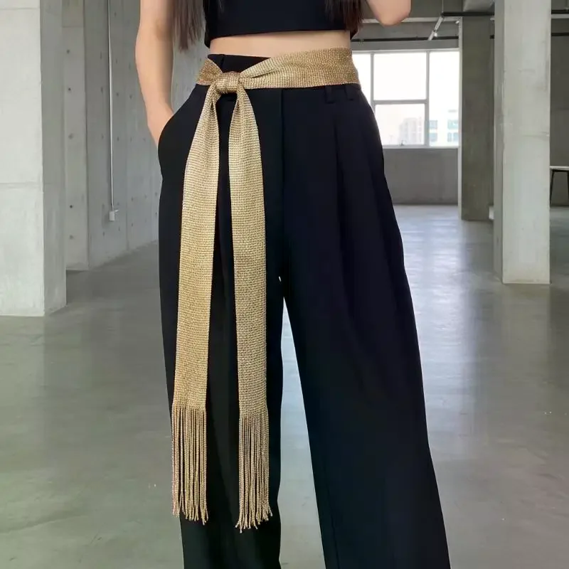 Elevate Your Vacation Style with Elegant Long Fringe Tassel Scarf - The Perfect Flowy Waist Sash or Cape Belt