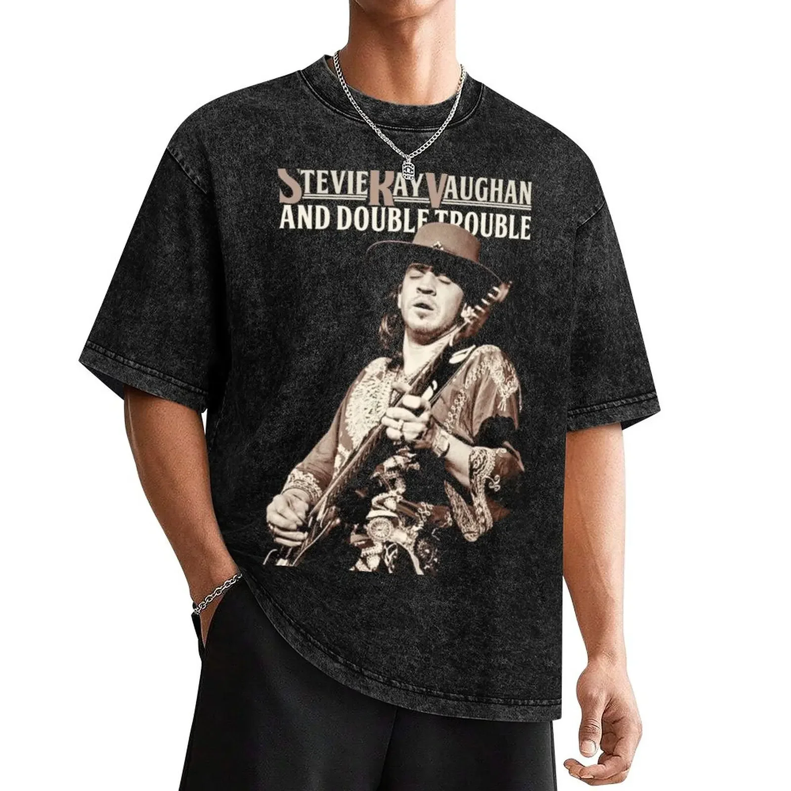 

Stevie Ray-Vaughan art T-Shirt kawaii clothes cotton graphic tees tees tops mens clothing