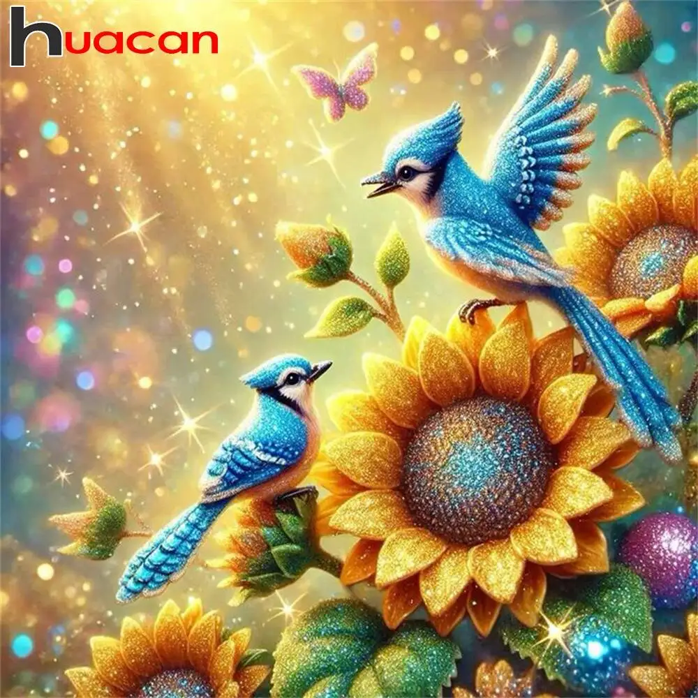 Huacan الماس اللوحة الحيوان الكلب الوافدين الجدد الماس الفسيفساء الكرتون ميرو ديكور فني للمنزل Diy بها بنفسك هدية حجر الراين صور
