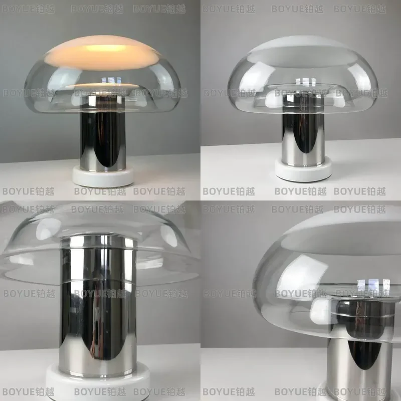 Modern Light Luxury Table Lamp Nordic Minimalist Designer Glass Creative High End Decorative Lamp for Bedroom Bedside Living