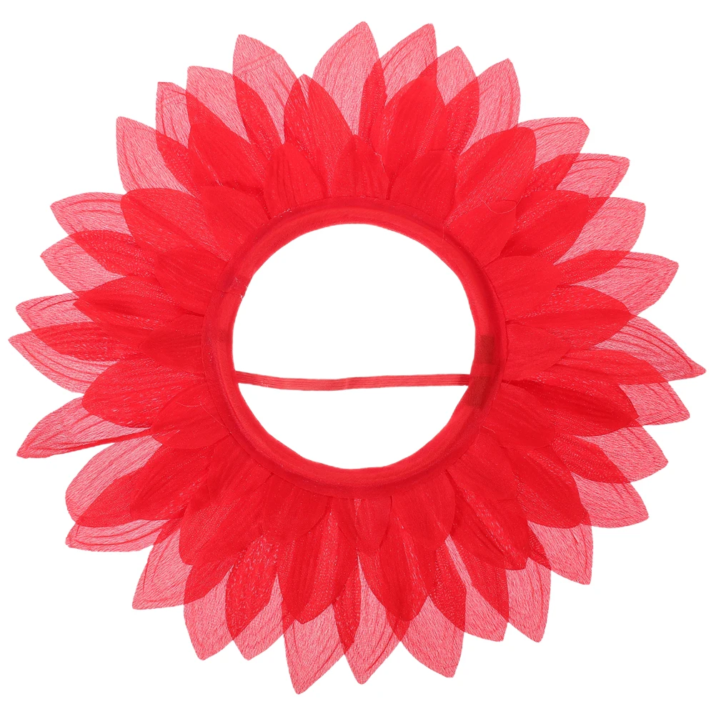 

Funny Headgear For Party Dance Costume Flower Hat Party Supplies Sunflower Headdress Sunflower Hood For Stage Performance