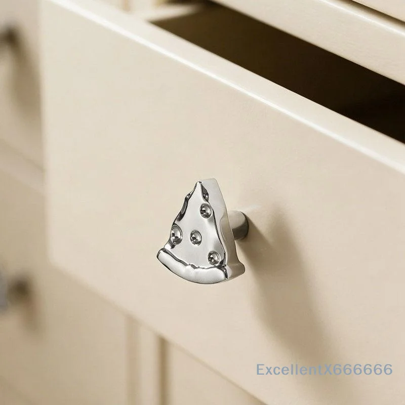 Titanium Silver Dresser Handles Waterproof Long Lasting Cabinet Knobs for Drawer Cupboard Wardrobe Kitchen Bathroom Furniture