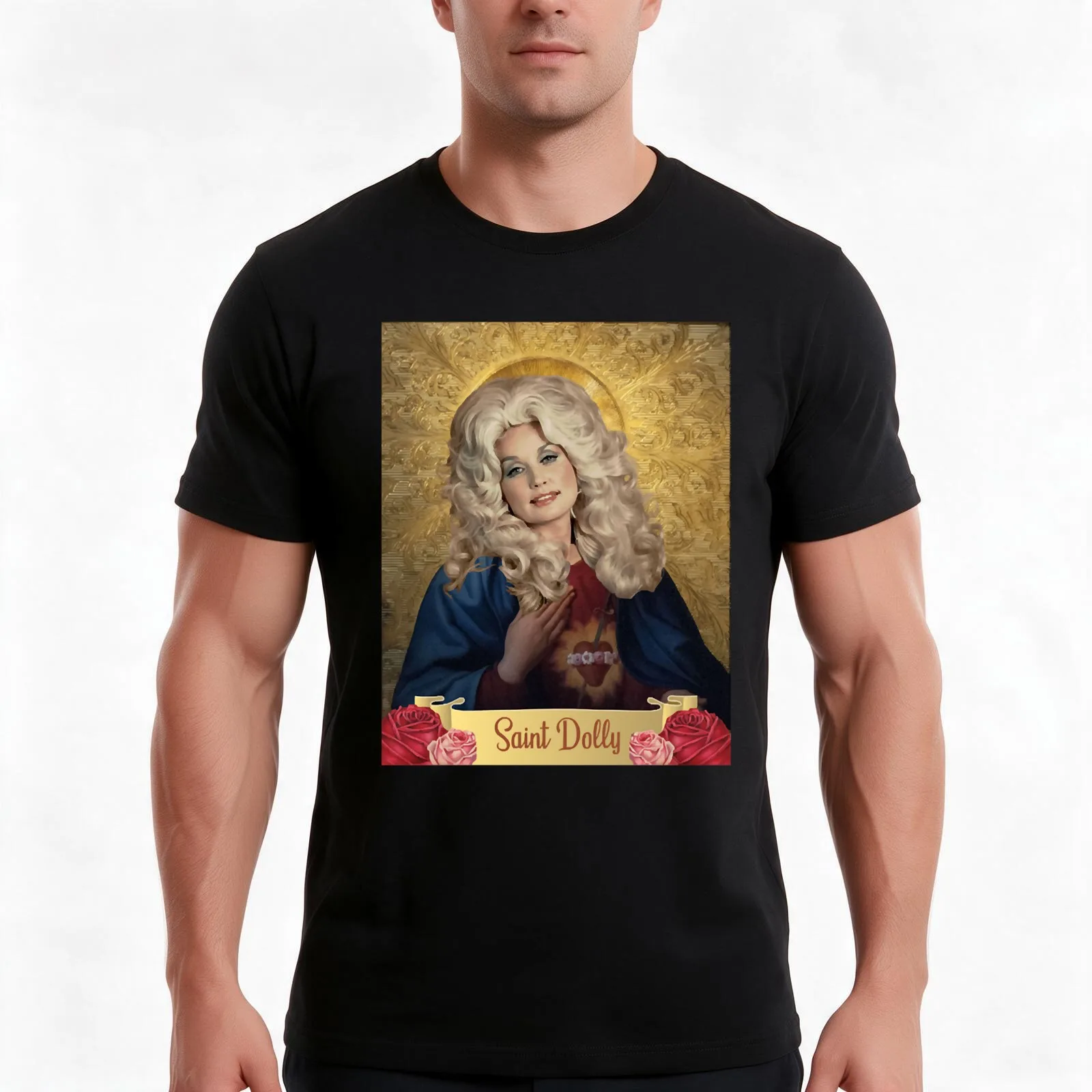 Classic Saint Parton Limited Edition Saint Dolly Retro Style T-Shirt, Summer Casual Cotton Tee, Oversized Streetwear Tops