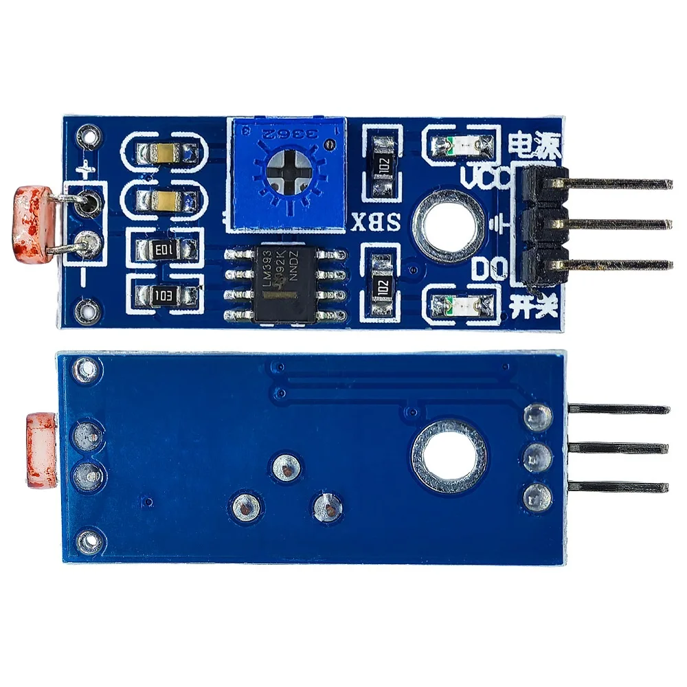 2 Stuks Lichtgevoelige Helderheidssensormodule 3.3-5V Fotoresistor Lichtdetectie Weerstandsmodule Fotoweerstand Voor Arduino