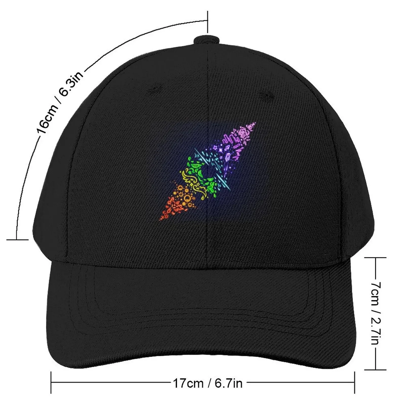 A Study in Color Baseball Cap Wild Ball Hat Uv Protection Solar Hat Designer Hat black Golf Men Women's