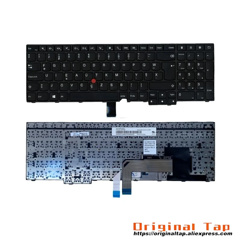 TUF Turkish Keyboard for Lenovo Thinkpad E550 E555 E560 E565 00HN035 00HN109 00HN072