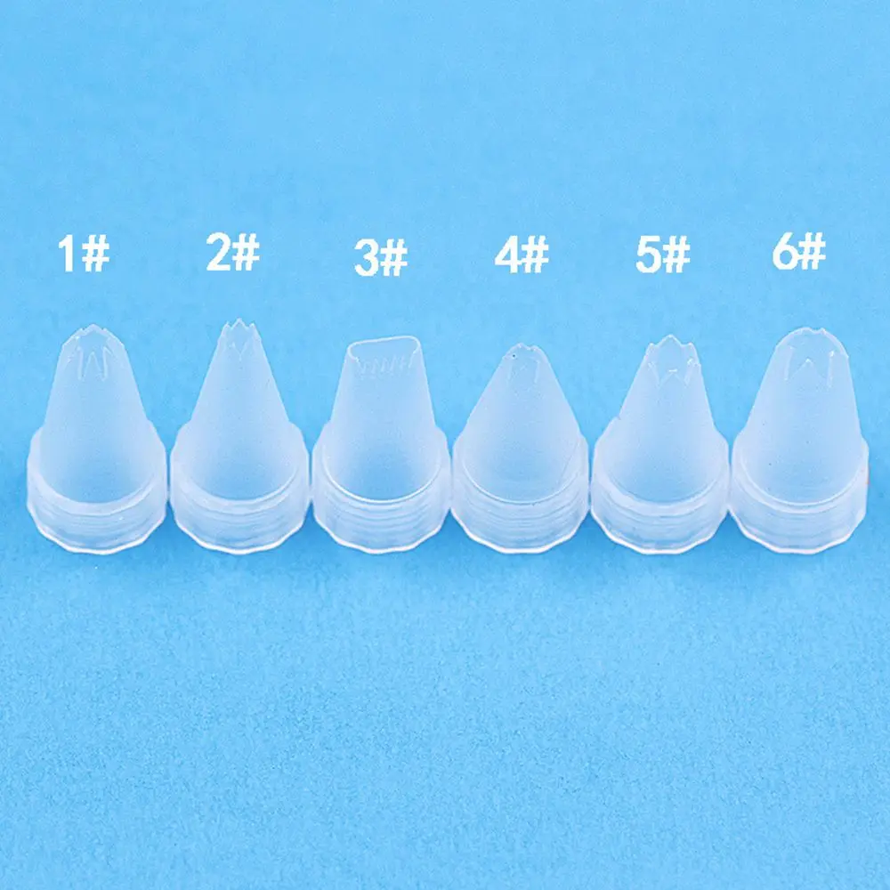 10Pcs Pastry Tips Mobile Phone Case Ice Cream Tool Baking Tools Flower Nozzle Piping Icing Nozzles Simulation Cream Glue