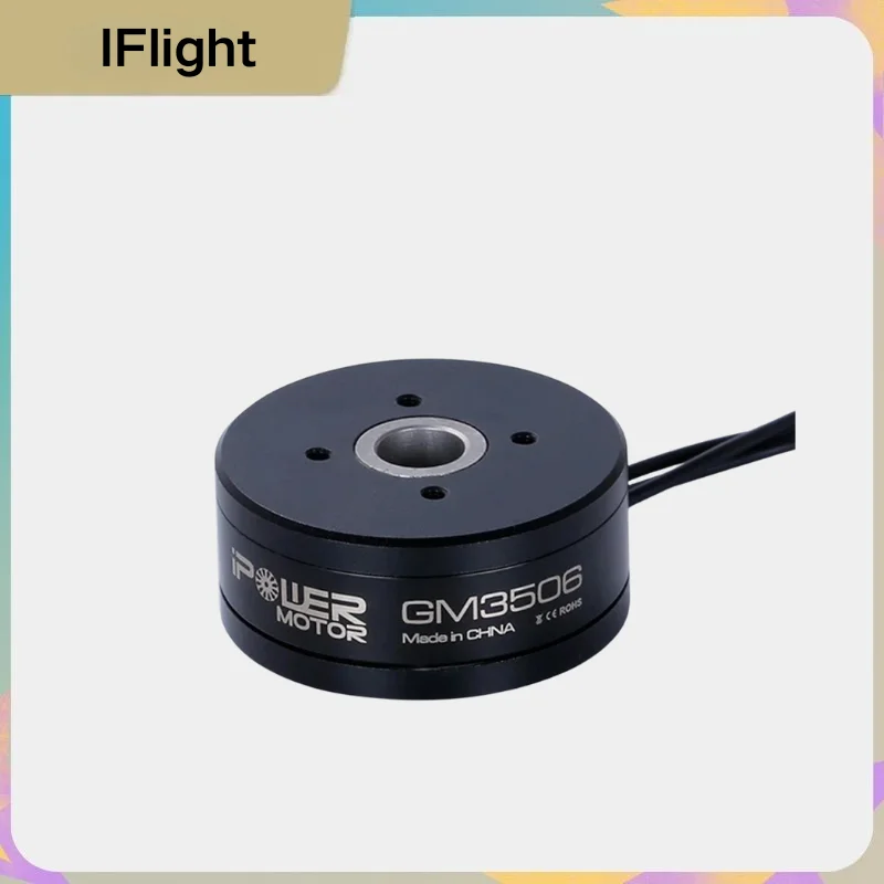 

IFlight New IPower Motor GM3506 130T With AS5048A Encoder 3506 Hollow shaft Brushless Gimbal Motor for SLR Camera Stabilization