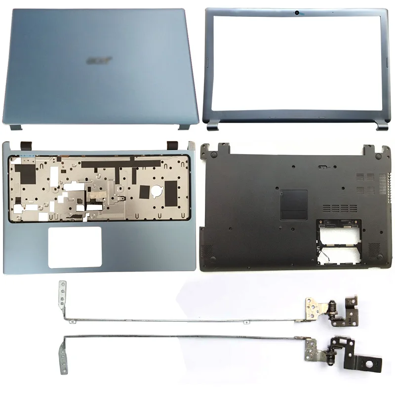 Blue For Acer Aspire V5-571 V5-531 V5-571G V5-531G Laptop LCD Back Cover/Front Bezel/Hinges/Palmrest/Bottom Case NEW