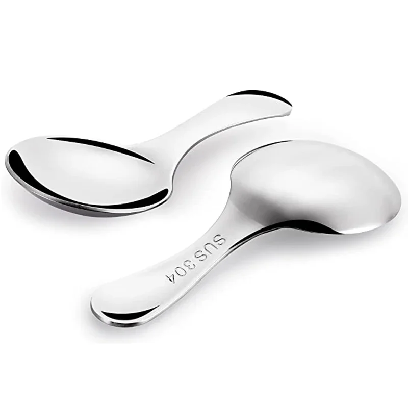 

3pcs/Set Cute 304 Stainless Steel Mini Spoon/Ice Cream Scooper/Sugar Salt Spice Spoon/Short Handled Coffee Spoon-Kitchen Tools