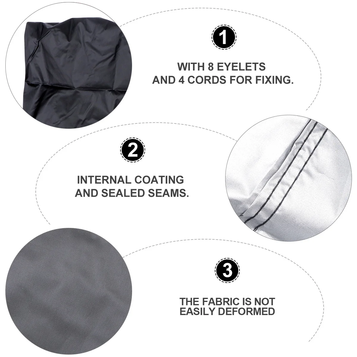 غطاء أثاث مقاوم للماء 350x260x90 سنتيمتر طبقات مختومة مغطاة غطاء مقعد الفناء الغبار مقاومة الأثاث القماش المشمع