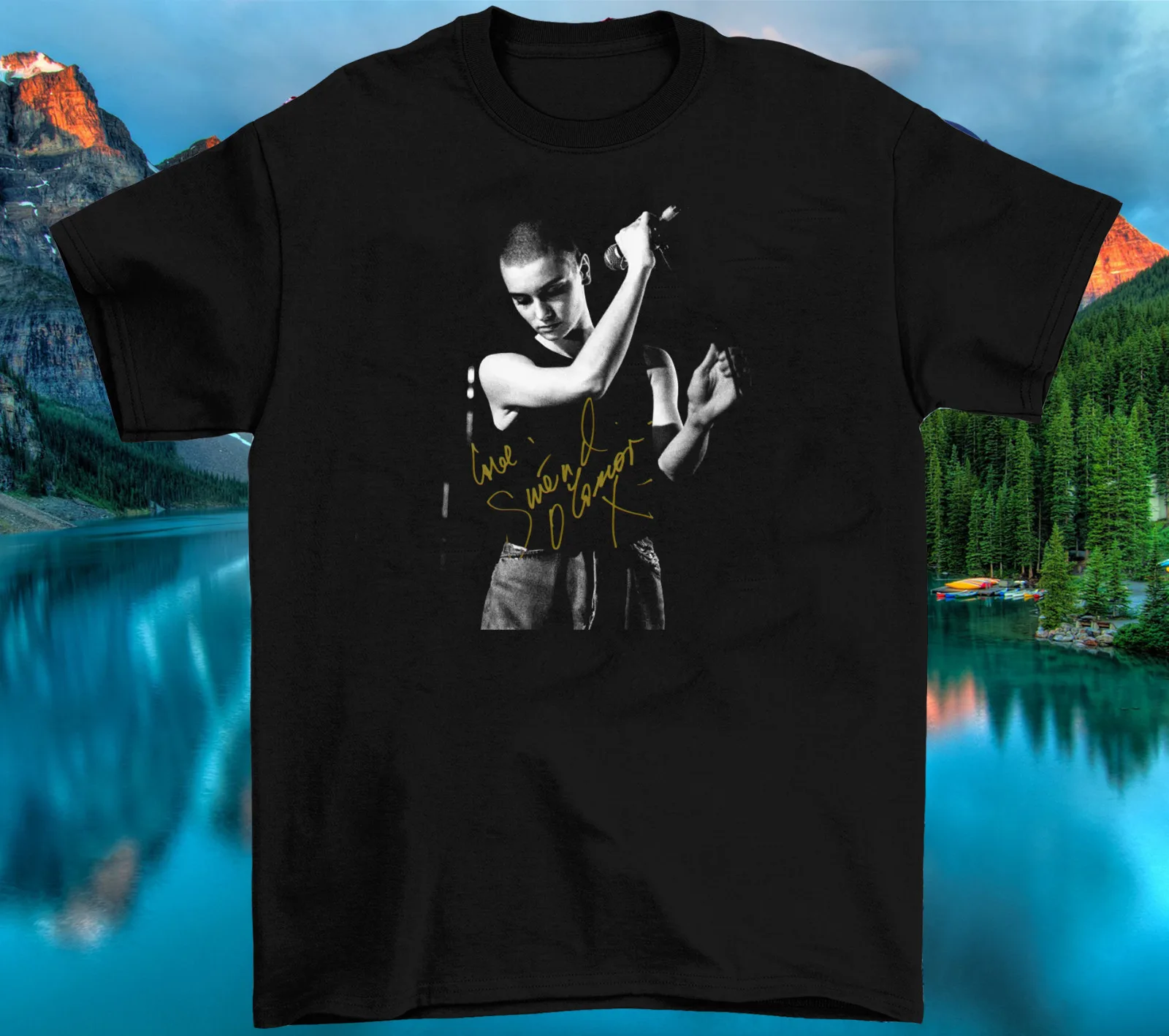 

Sinead O' Connor Live In Concert Cotton Black Full Size Shirt