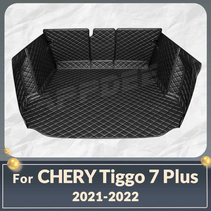 

Auto Full Coverage Trunk Mat For Chery Tiggo 7 Plus 2021 2022 Car Boot Cover Pad Cargo Liner Interior Protector Accessories