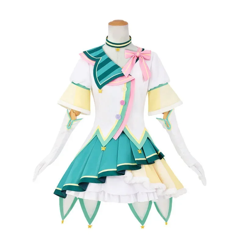 Project Sekai-Robe de scène colorée pour filles, Kusanagi Nene, Costume de cosplay, Perruque, Ensemble uniforme du merveilleuse travailleur, Vêtements Lolita, Mode