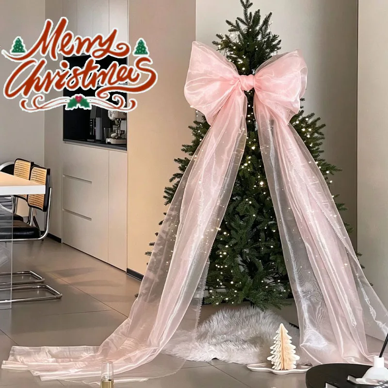 1-2-pecas-50x200cm-guirlanda-de-organza-perolada-com-laco-e-borlas-para-decoracao-de-Arvore-de-natal-arco-fundo-de-festa-e-enfeites-pendurados