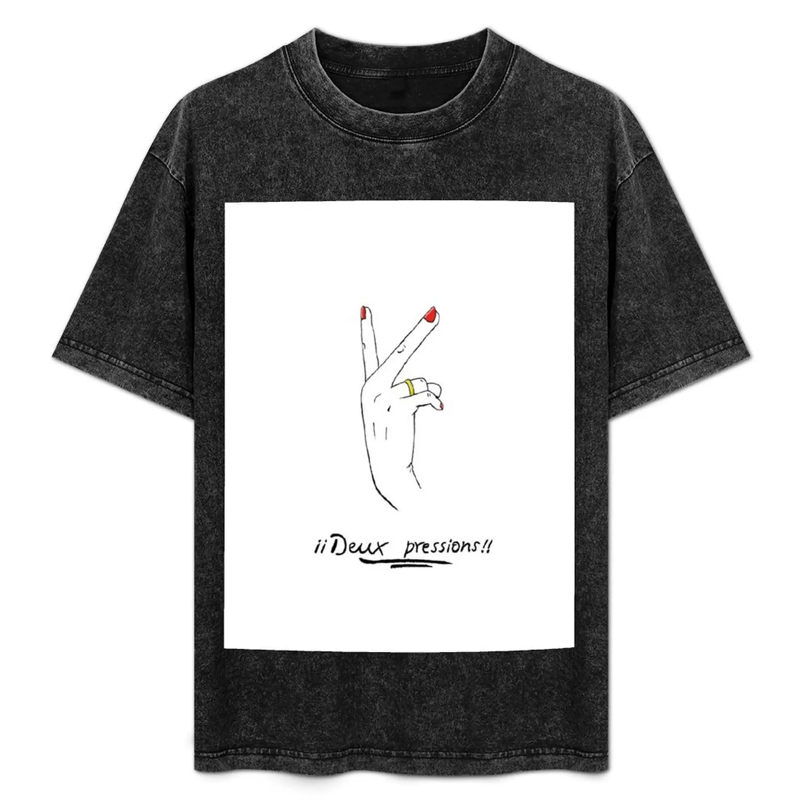 Female hand two beers T-Shirt Casual Graphic Print Tee