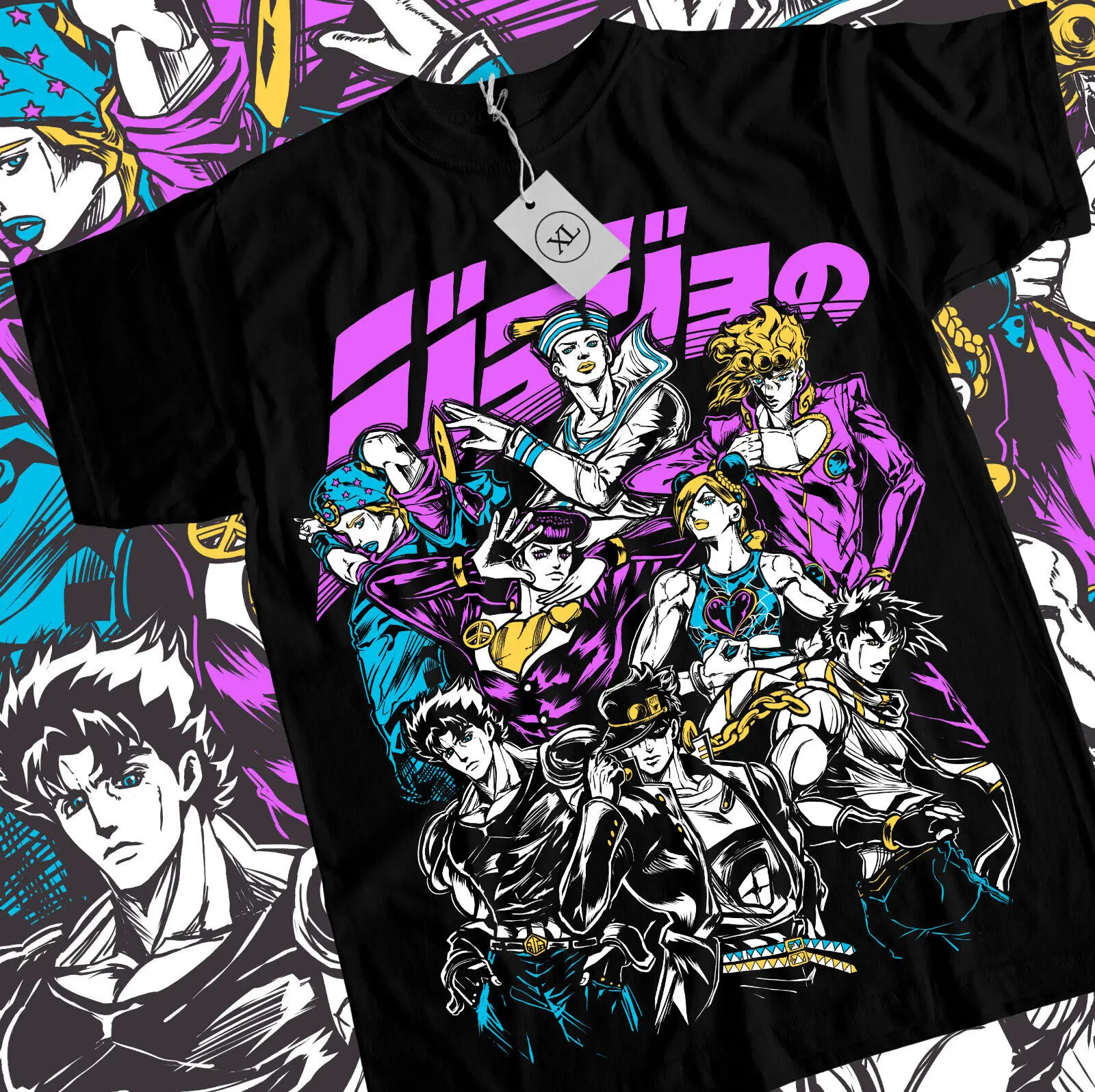 <b>Jojo</b>&apos;s Bizarre Adventure T-shirt Anime Manga Graphic Design Shirt Tee ...