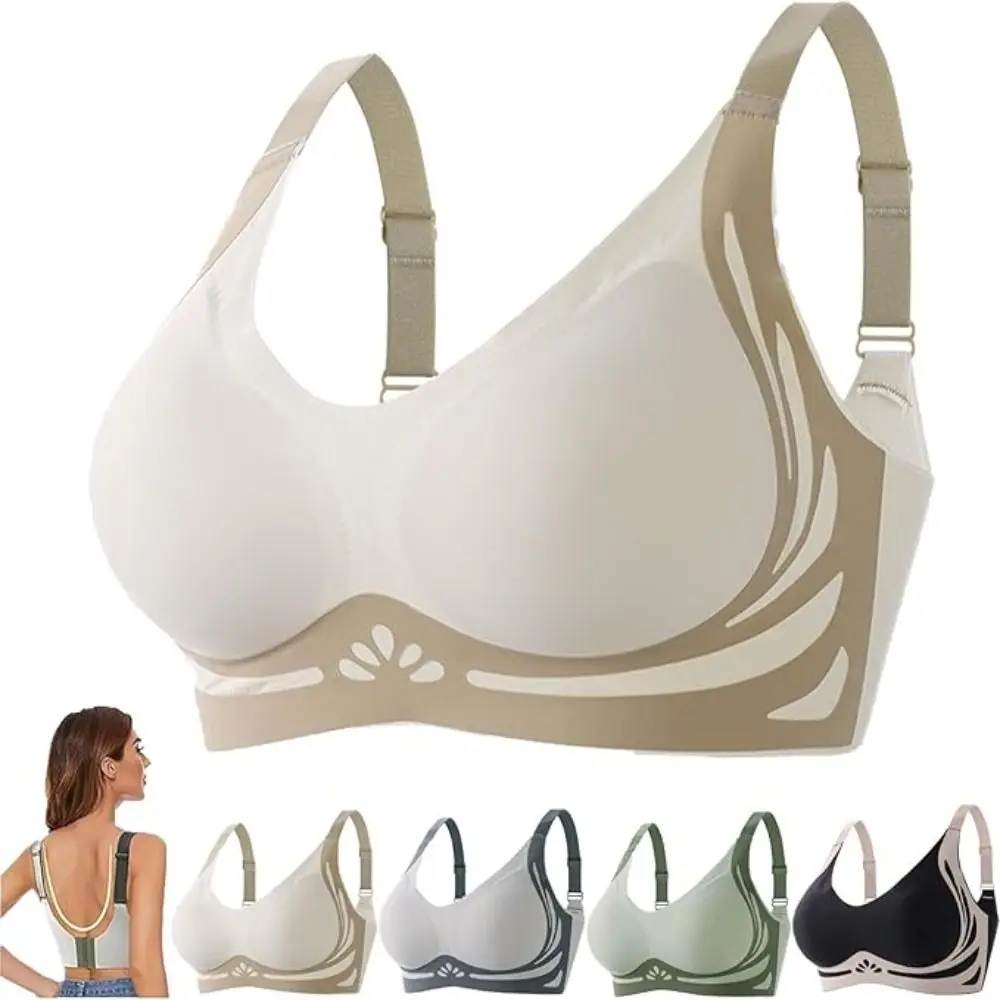 

New Design Nylon Wireless Push Up Bra Cotton Seamless Design High Support Underwear Bra Breathable Seamless Smooth Comfort Women