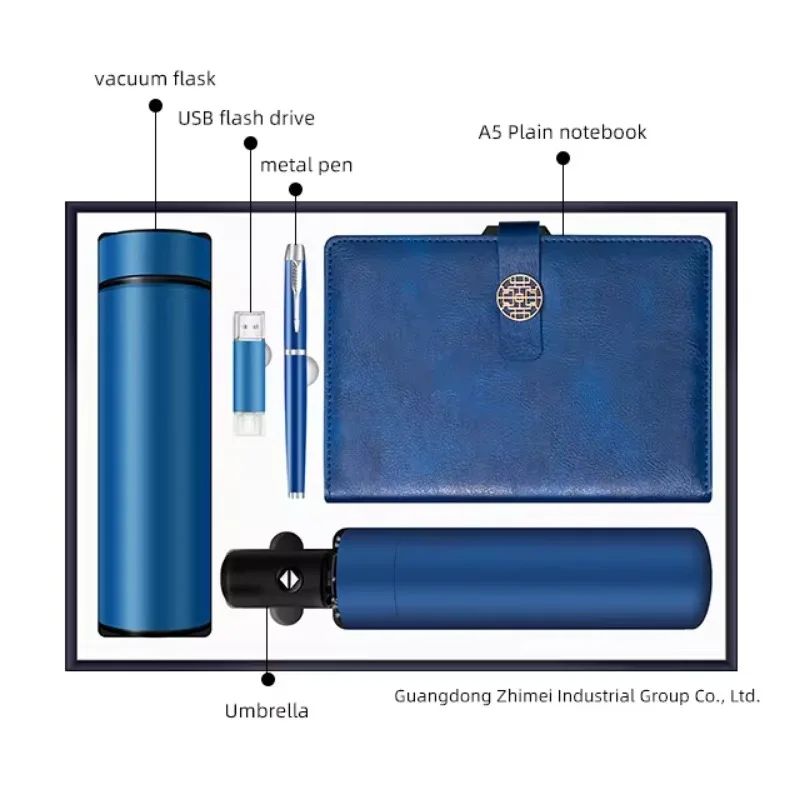 

Лидер продаж, набор из 5 предметов с чашкой и зонтиком, металлическая ручка, Набор подарочных коробок для мужчин