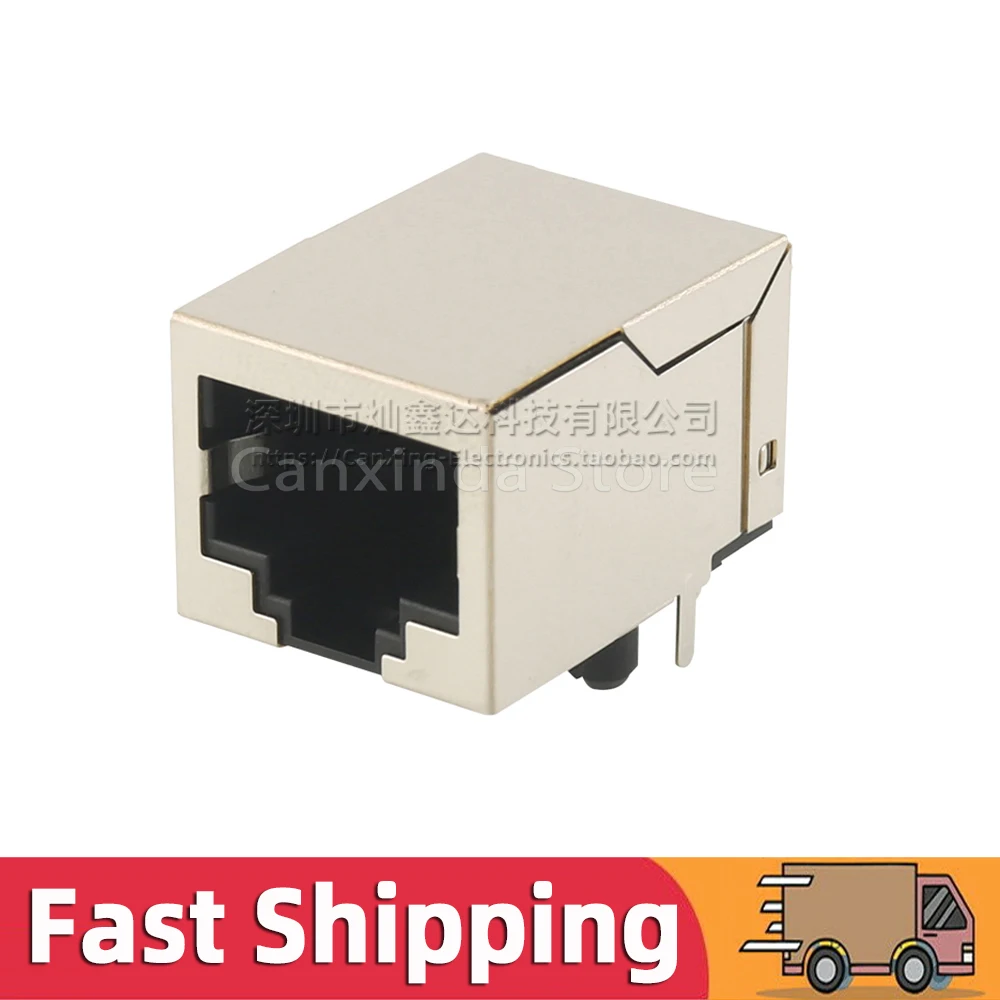 2 stücke KLU1S041CLF RJ45 Jack Netzwerk Single Port Magnetische Filter Interface Stecker Integrierte 100 Base-TX KLU1S041C