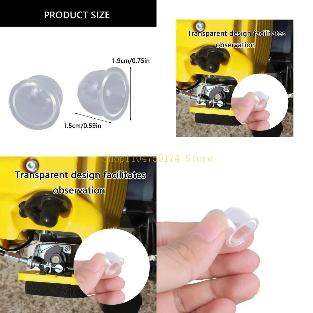 

10Pcs Carburetor Primer Bulbs Replacement Transparent Fuels Primer Bulb Primer Bulb Carburetor Garden Maintenance Tool top sale