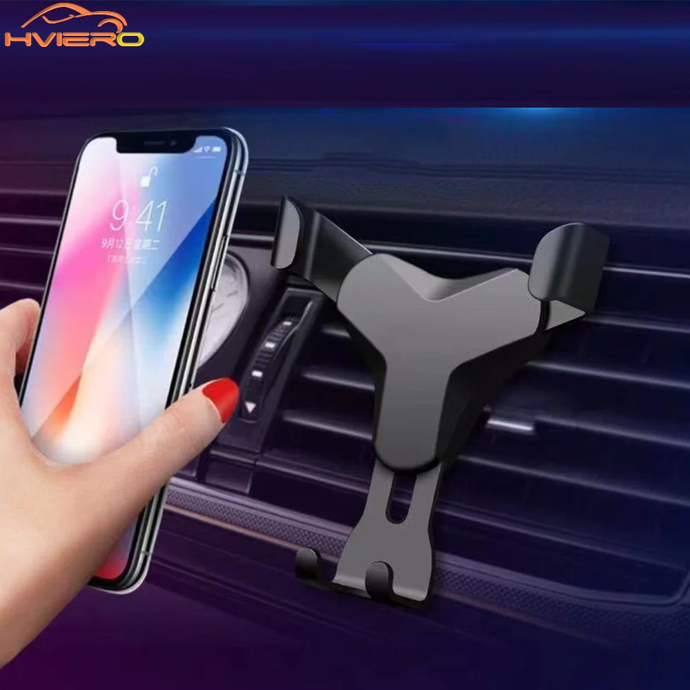 4 Colors Universal Gravity Car Phone Holder Flexible Adjustable Mobile Cell Phone Stand Interior Smartphone Mount Accessories
