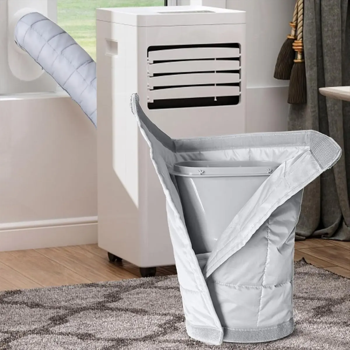 grand Air Conditioner Hose Cover & Interface Set Portable Air Conditioner Hose Cover for 5.1In/ 5.9In Diameter Exhaust Hose