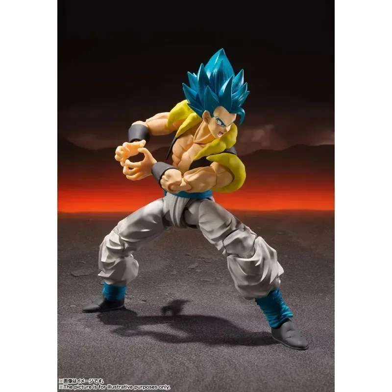 Auf Lager BANDAI S.H.Figuarts Original Dragon Ball Super Gogeta Super Saiyajin Gott Super Saiyajin Blau Action Figur Spielzeug