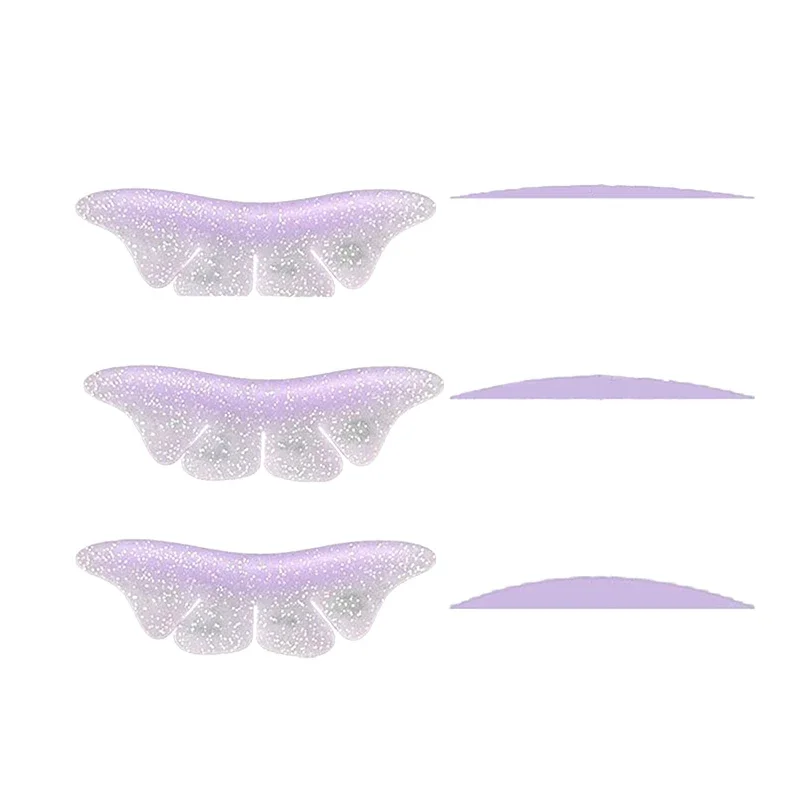 Silicone Glitter Butterfly Lash Lift Shield Eyelash Perm Pads Lash Lifting Rods 3D Eyelash Curler Accessories Applicator Tool