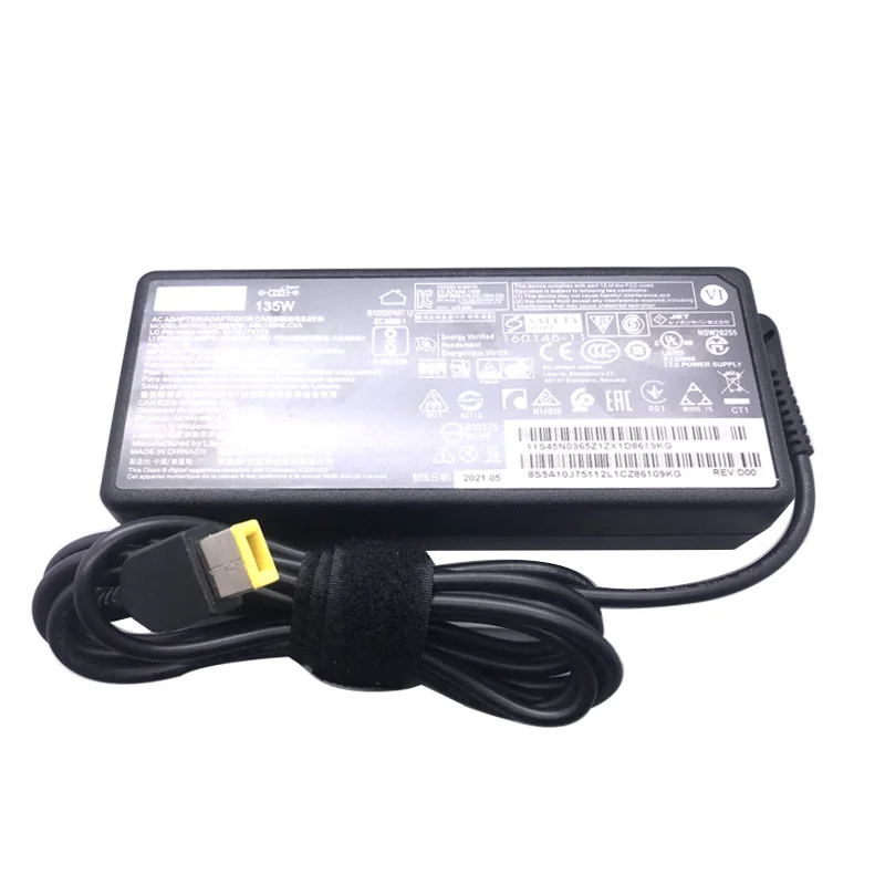 LMDTK Novo 20V ADL135NLC3A 6.75A 135W Laptop AC Adaptador de Carga Para T440p Y50-70 R720 Y700 T540p P51 P52 S5