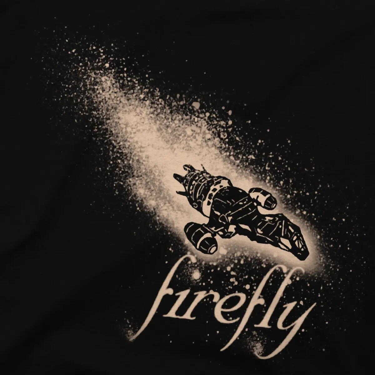 Firefly Spaceship Science Fiction TV Creative TShirt for Men Serenity  Pure Cotton Hip Hop Gift Clothes OutdoorWear