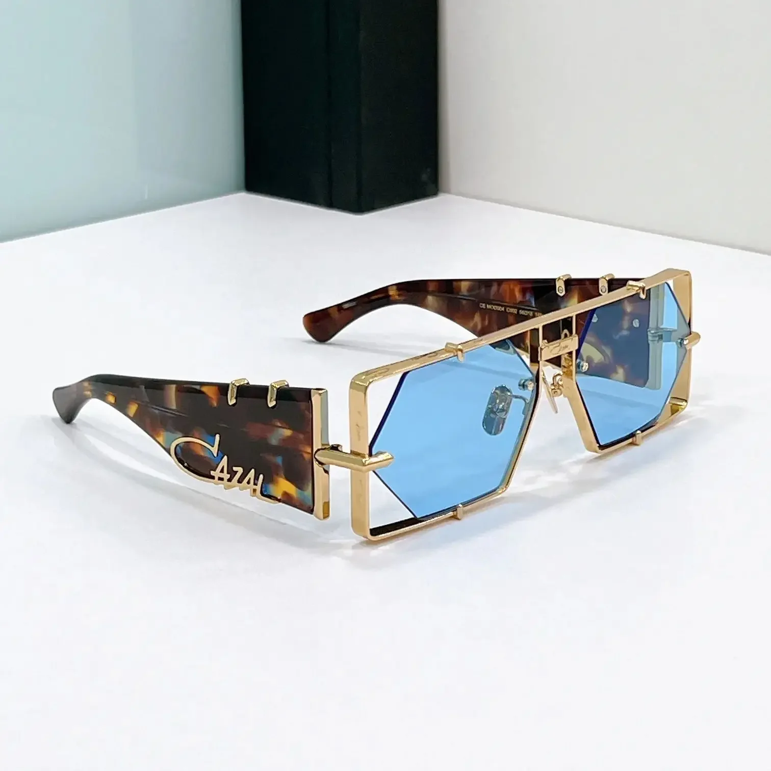 

Authentic ORIGINALCAZAL MOD004 Blue Lenses Driving Anti-Glare Men Women Sun Glasses Tortoise Acetate Frame Male Couple Eyewear